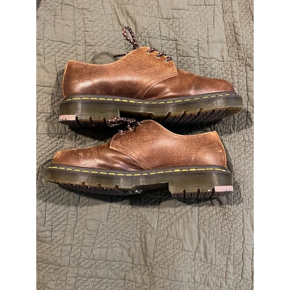 Dr Martens 1461 SR Soft‎ Wair Men's 7 Brown Leather Shoes